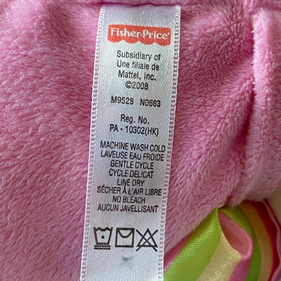 Fisher Price My First Doll Pink  Stuffed Plush Baby Rattle Security Lovey 2008 - Picture 9 of 10